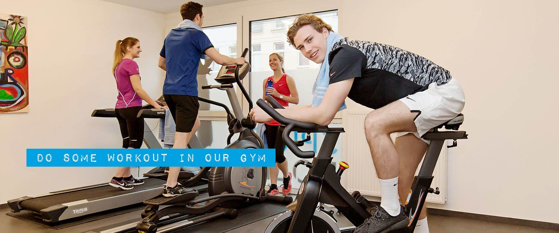 Do some workout in our gym