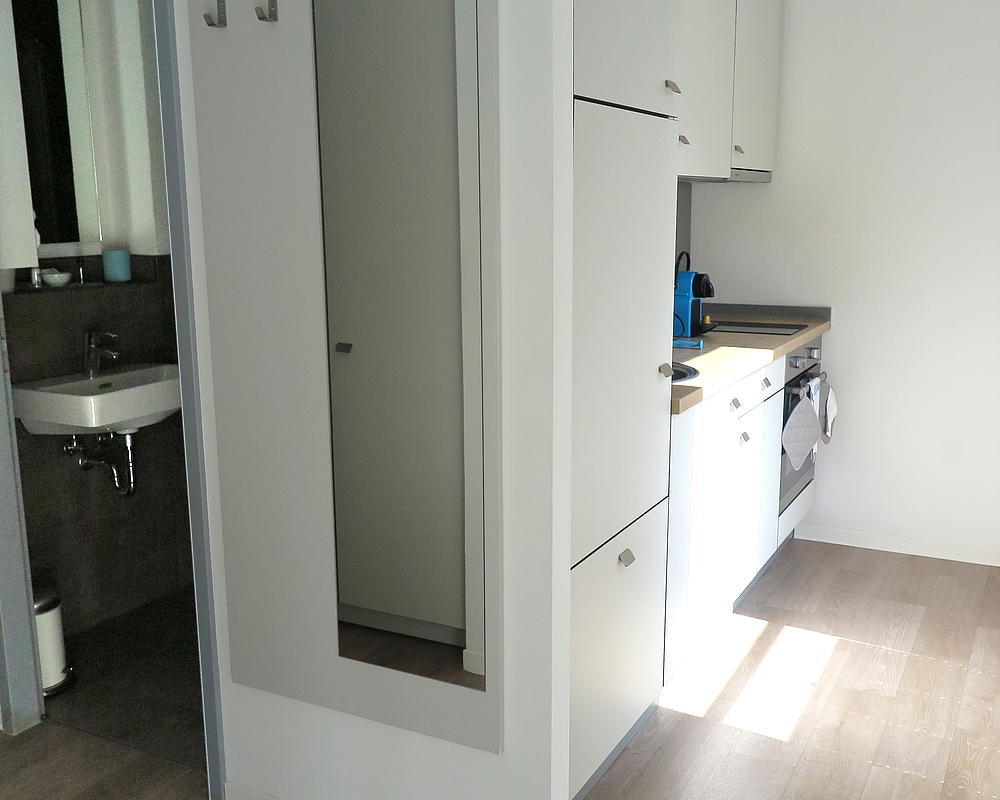 Küche -Bad - Single Apartment Komfort, Serviced Apartments SPREEPOLIS Berlin