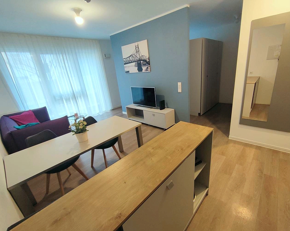 Wohnen und Essen, Studio Komfort, Serviced Apartments SPREEPOLIS Berlin