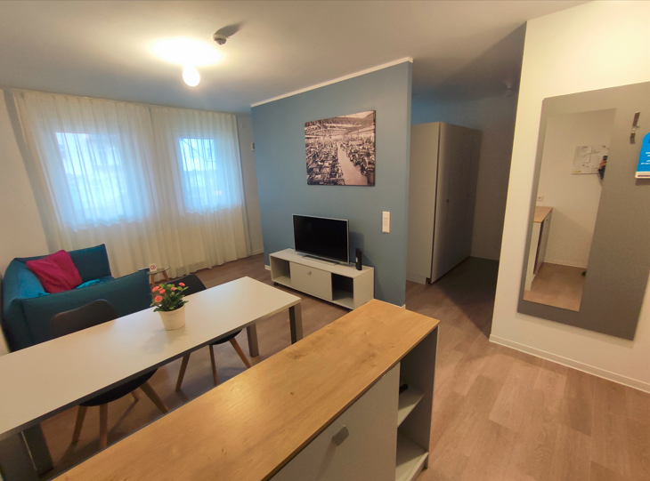 Wohnen und Essen, Studio Komfort, Serviced Apartments SPREEPOLIS Berlin