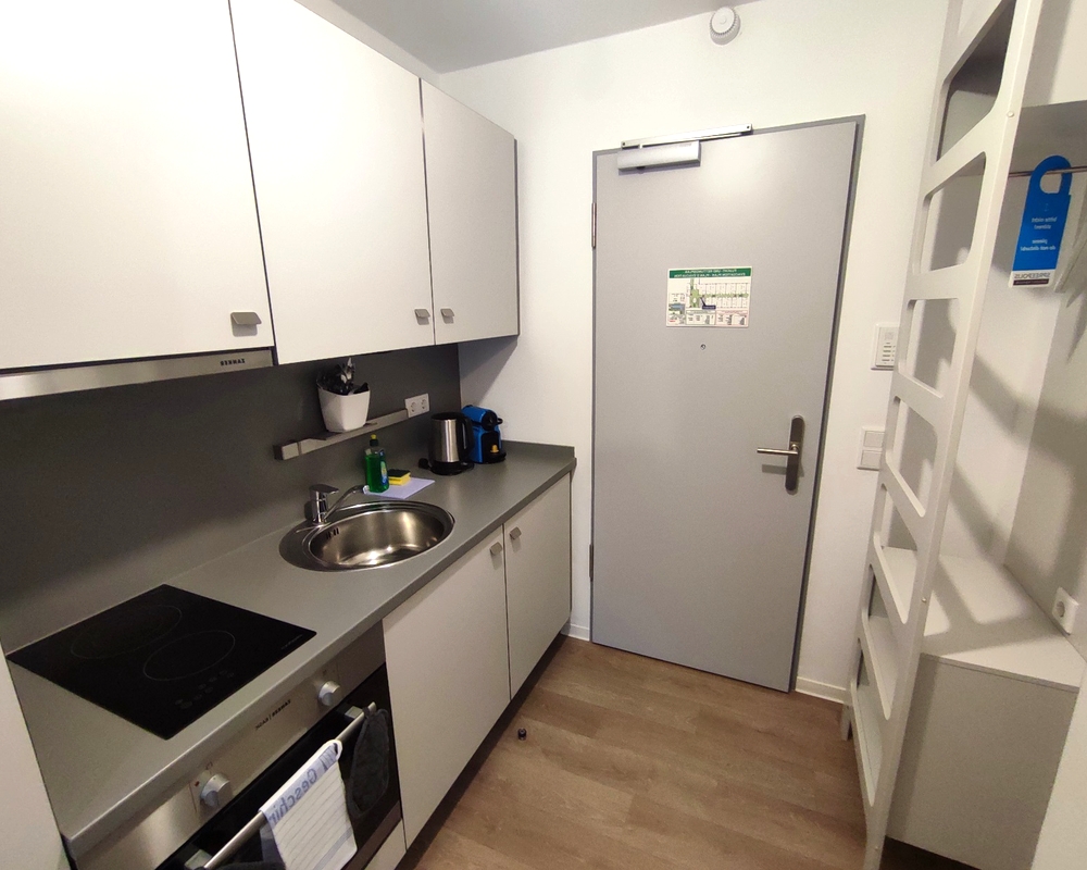 Küche im Super Saver Apartment, Serviced Apartments SPREEPOLIS Berlin